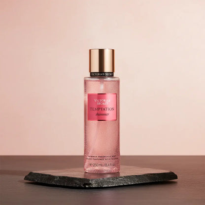 Body Splash Temptation Shimmer Frutada Floral Feminino - Victorias Secret - Universo do Perfume
