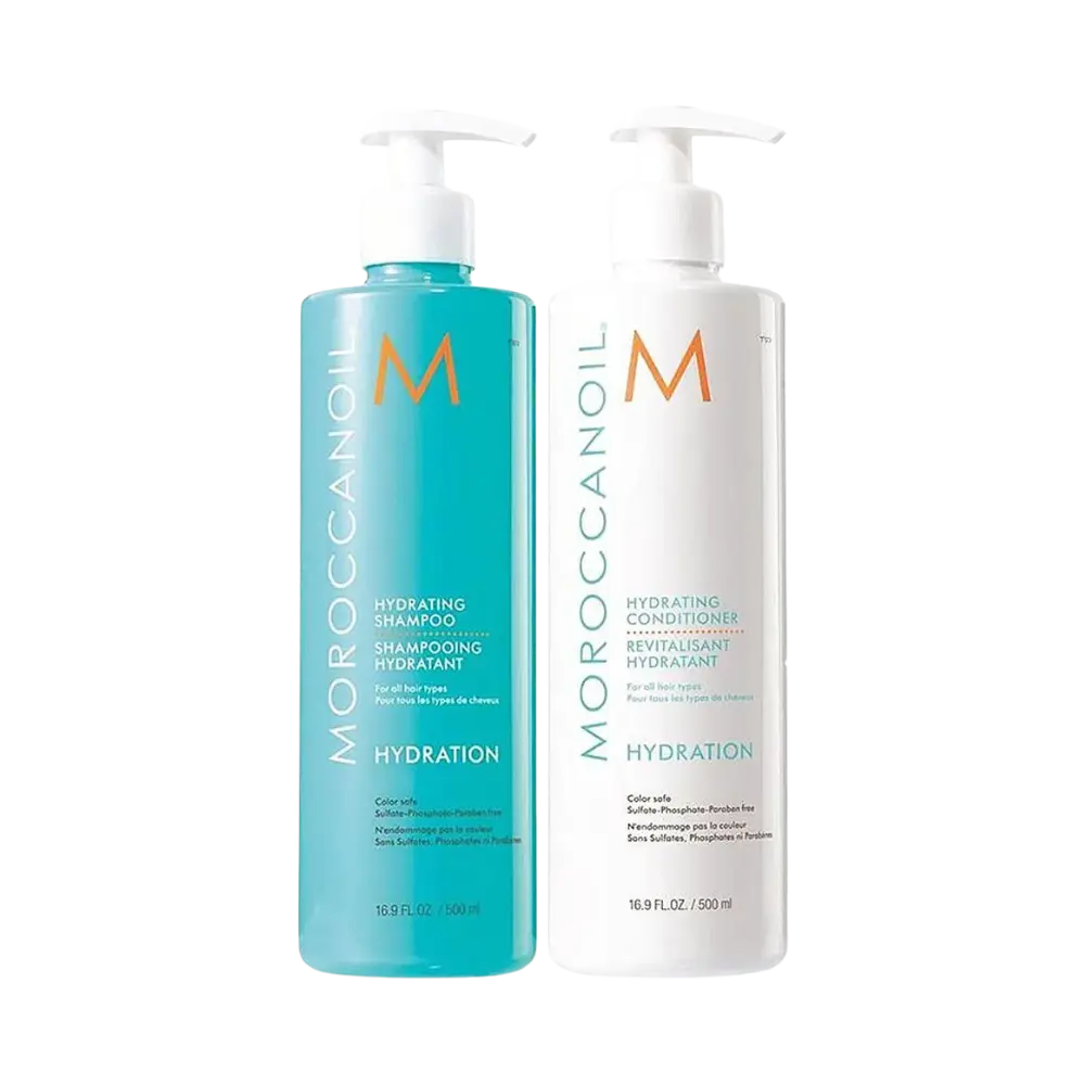 Kit Moroccanoil Duo Hydration Shampoo e Condicionador Todos os Cabelos - Moroccanoil - Universo do Perfume