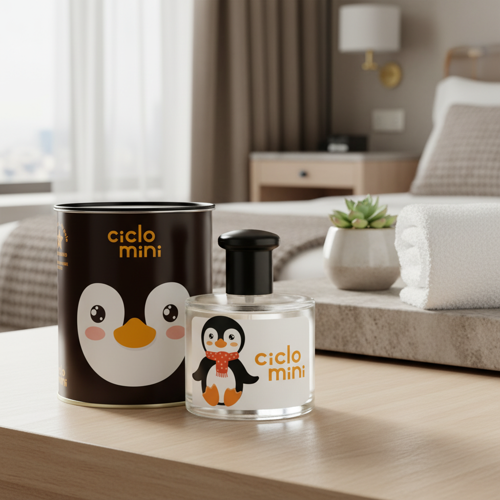 Perfume Ciclo Mini Água de Colônia Pingucho Infantil Unissex - Ciclo Cosméticos em ambiente elegante de lifestyle