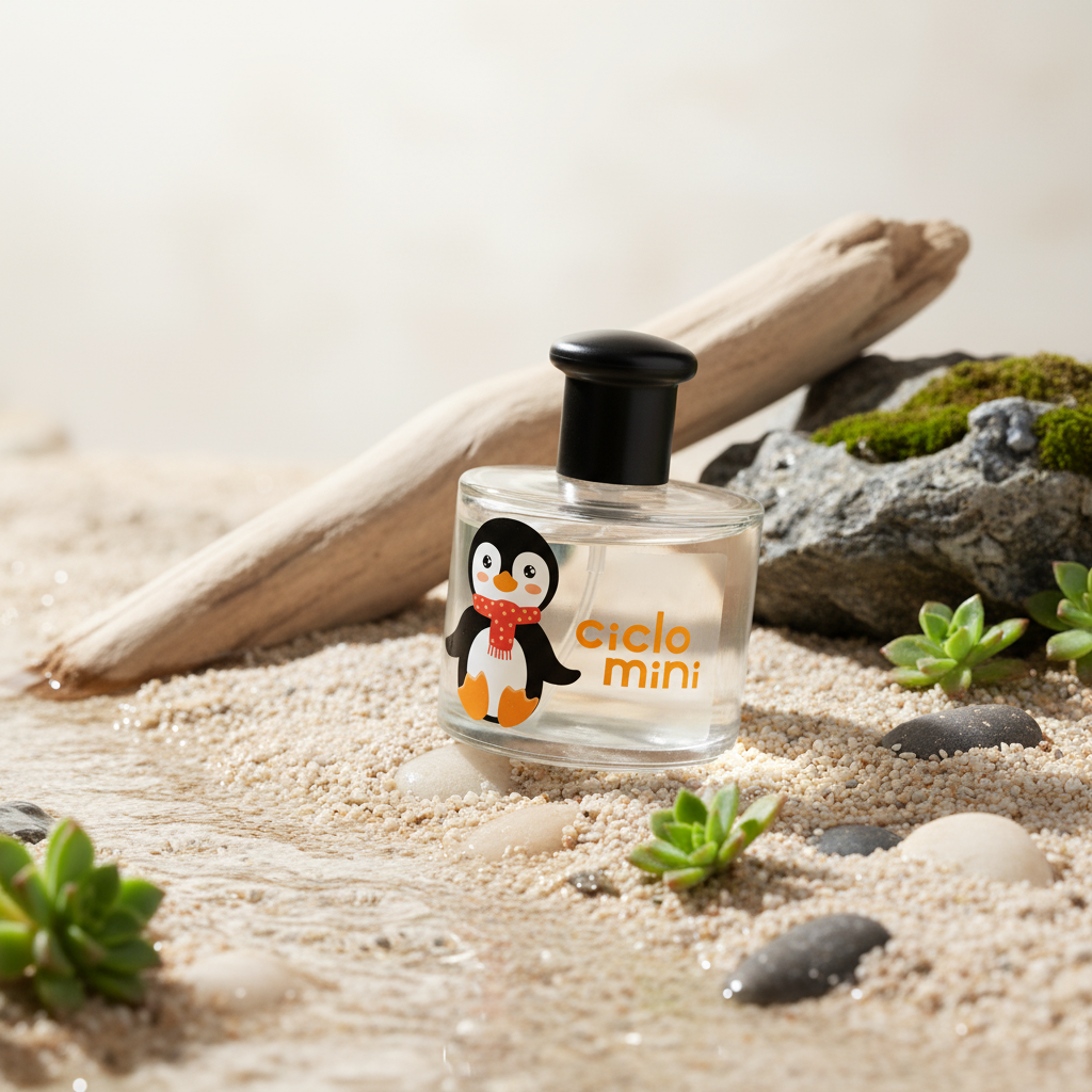 Perfume Ciclo Mini Água de Colônia Pingucho Infantil Unissex - Ciclo Cosméticos em composição olfativa inspirada na fragrância