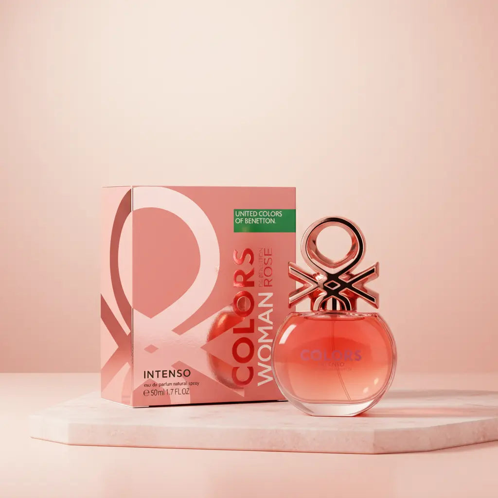 Colors Rose Intenso Eau de Parfum Feminino - Benetton - Universo do Perfume