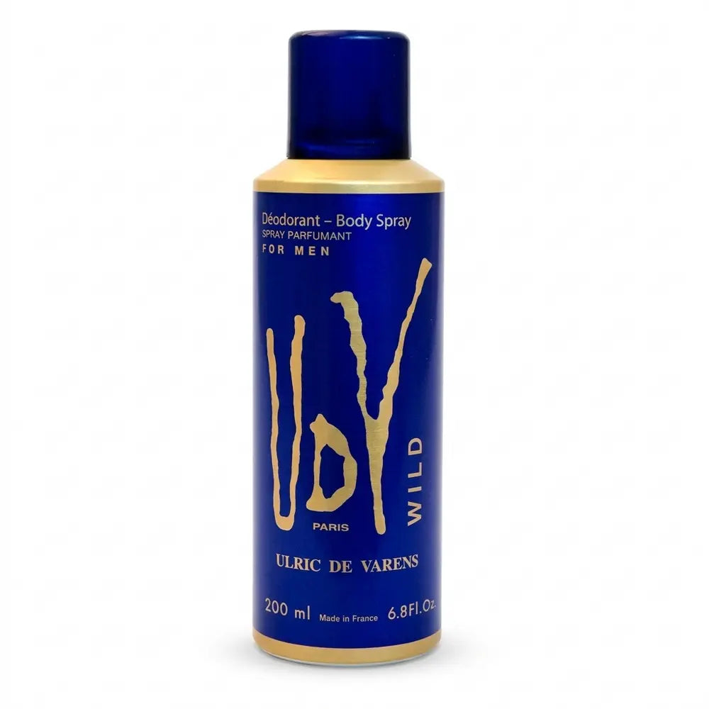 Desodorante UDV Wild Masculino 200ml - Ulric de Varens - Universo do Perfume
