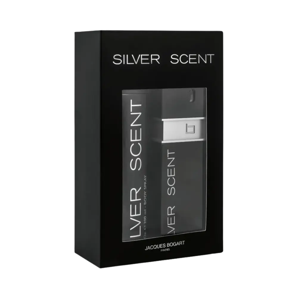 Kit Silver Scent Masculino Eau de Toilette + Body Spray Masculino - Jacques Bogart - Universo do Perfume