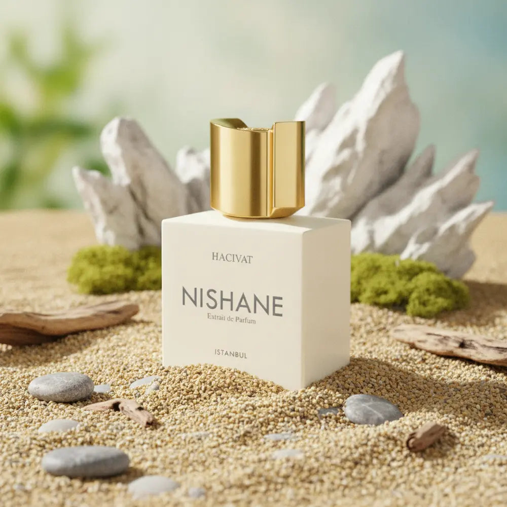 Perfume Decant Hacivat Extrait de Parfum Unissex - Nishane em composição olfativa inspirada na fragrância