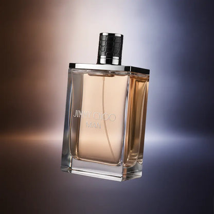 Perfume Decant Jimmy Choo Man Eau de Toilette Masculino - Jimmy Choo em composição atmosférica com iluminação sofisticada