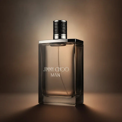 Perfume Decant Jimmy Choo Man Eau de Toilette Masculino - Jimmy Choo em composição atmosférica com iluminação sofisticada