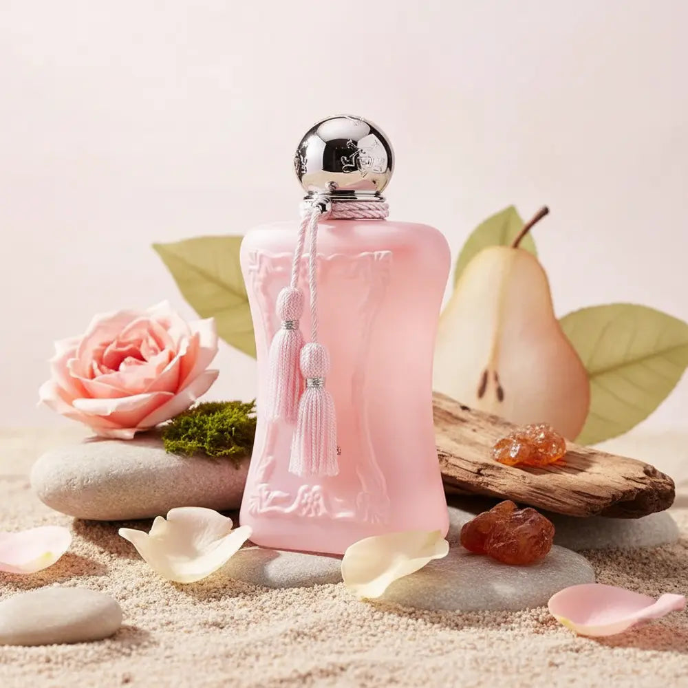 Perfume Delina Exclusif Eau de Parfum Feminino - Parfums de Marly em composição olfativa inspirada na fragrância