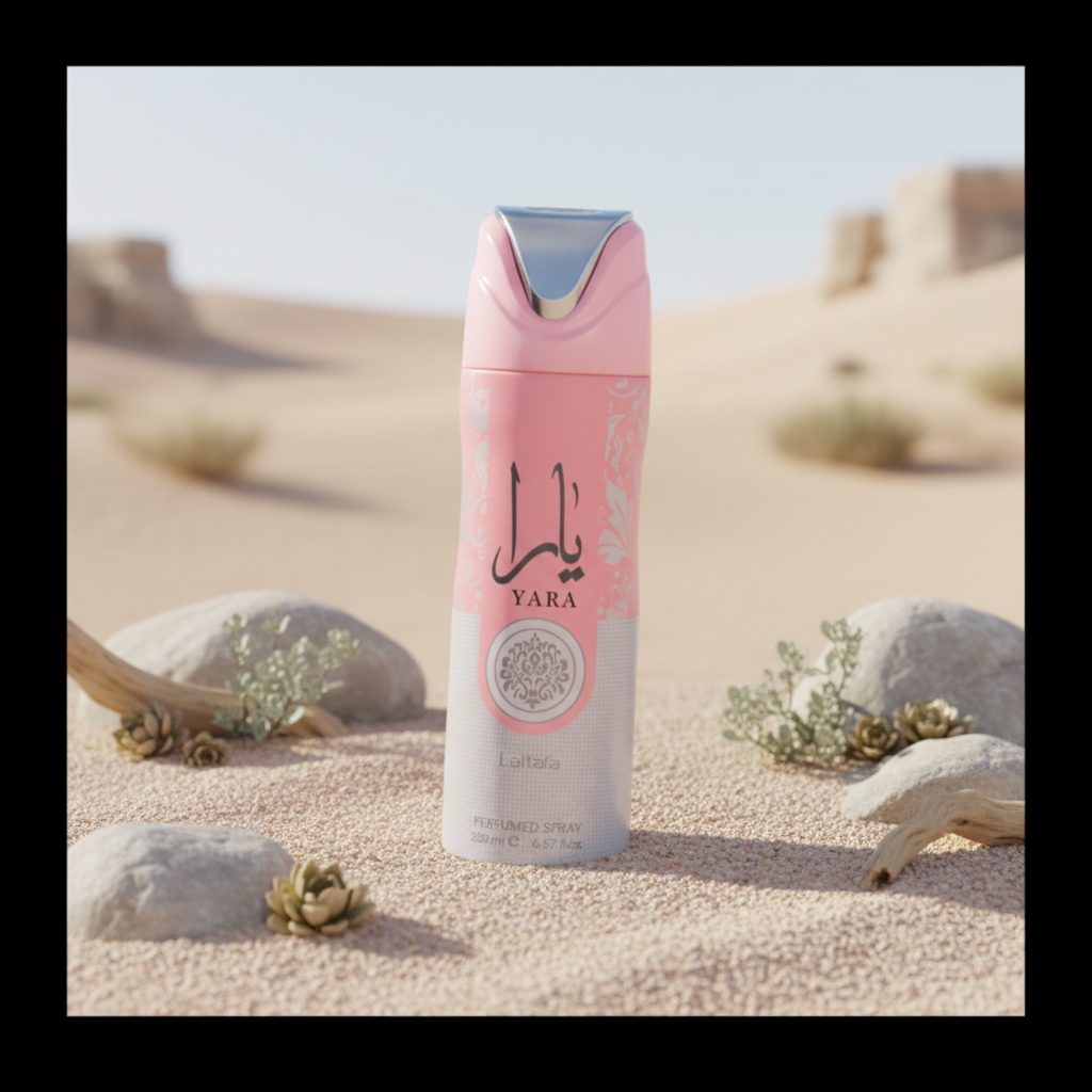 Perfume Desodorante Yara Feminino - Lattafa em composição olfativa inspirada na fragrância