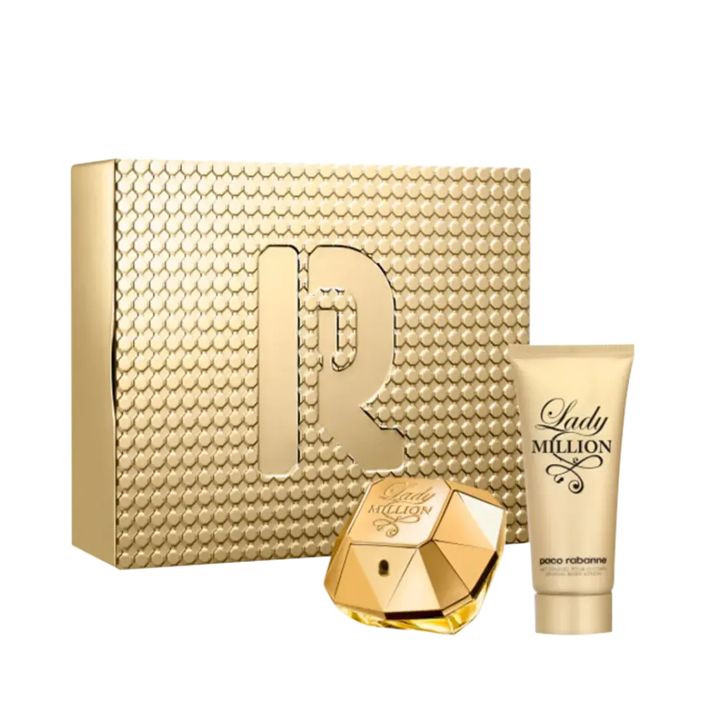 Kit Lady Million Eau de Parfum Feminino + Loção Hidratante Corporal - Paco Rabanne - Universo do Perfume
