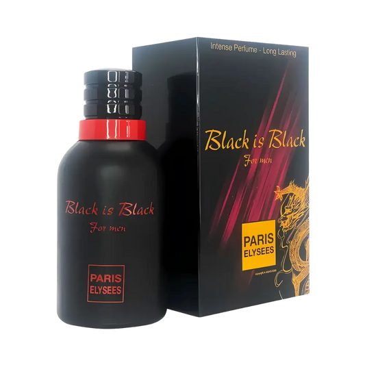 Black is Black For Men Eau de Toilette Masculino - Paris Elysees - Universo do Perfume