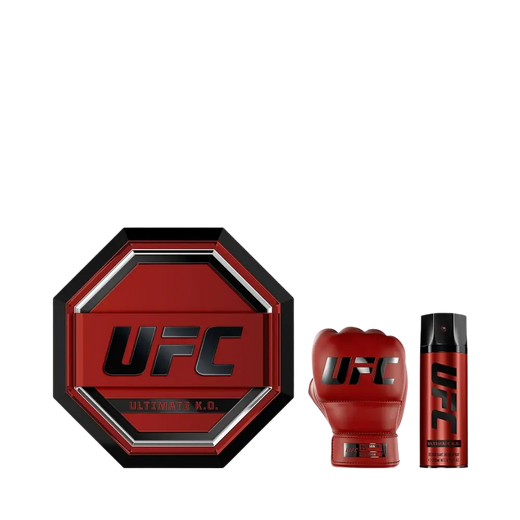 Kit UFC Ultimate K.O. Masculino (Eau de Parfum 100ml + Desodorante Corporal 200ml) - UFC - Universo do Perfume
