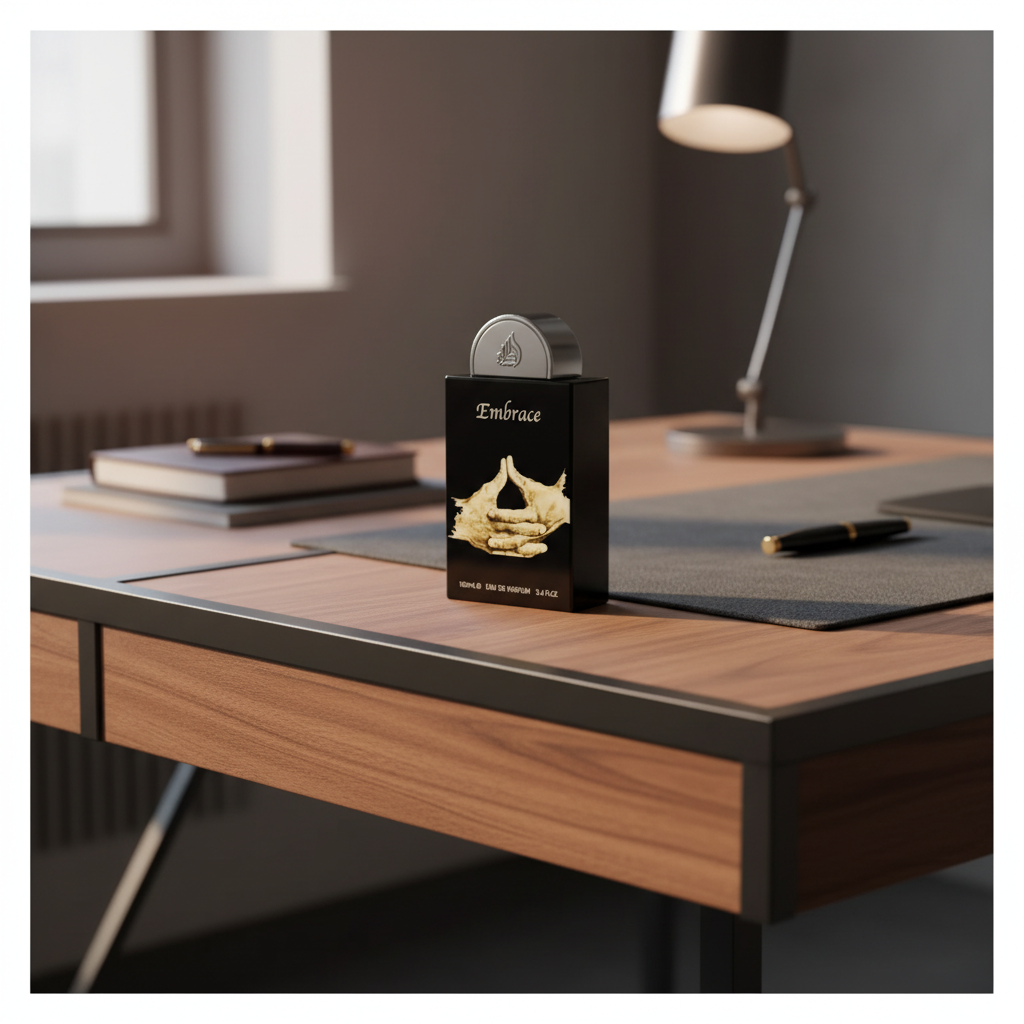 Perfume Embrace Eau de Parfum Unissex - Lattafa em ambiente elegante de lifestyle