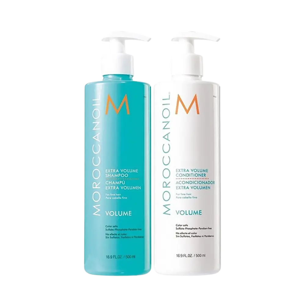 Kit Moroccanoil Volume Shampoo e Condicionador para Cabelos Finos - Moroccanoil - Universo do Perfume