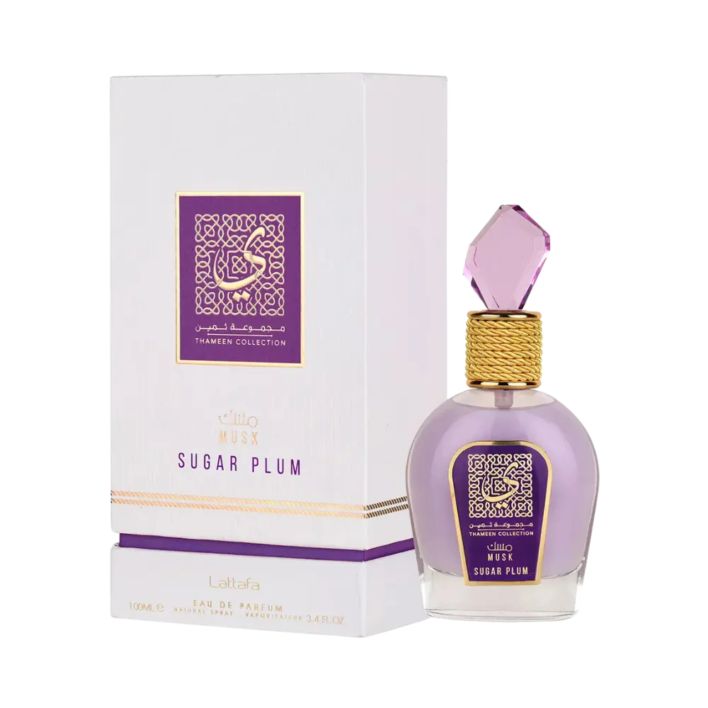 Musk Sugar Plum Thameen Collection Eau de Parfum Feminino - Lattafa - Universo do Perfume