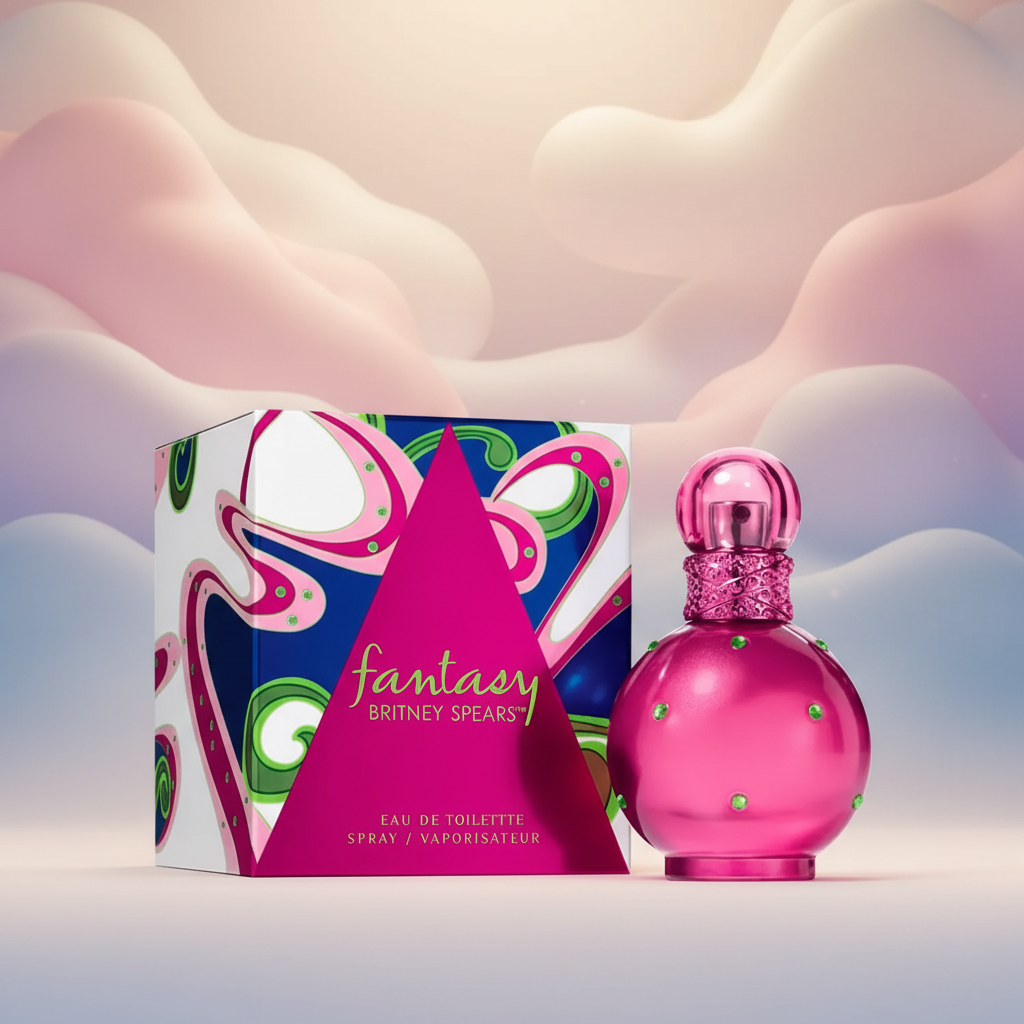 Perfume Fantasy Eau de Toilette Feminino - Britney Spears em composição atmosférica com iluminação sofisticada