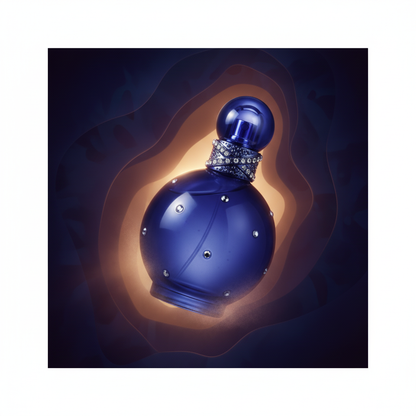 Perfume Fantasy Midnight Eau de Parfum Feminino - Britney Spears em composição atmosférica com iluminação sofisticada