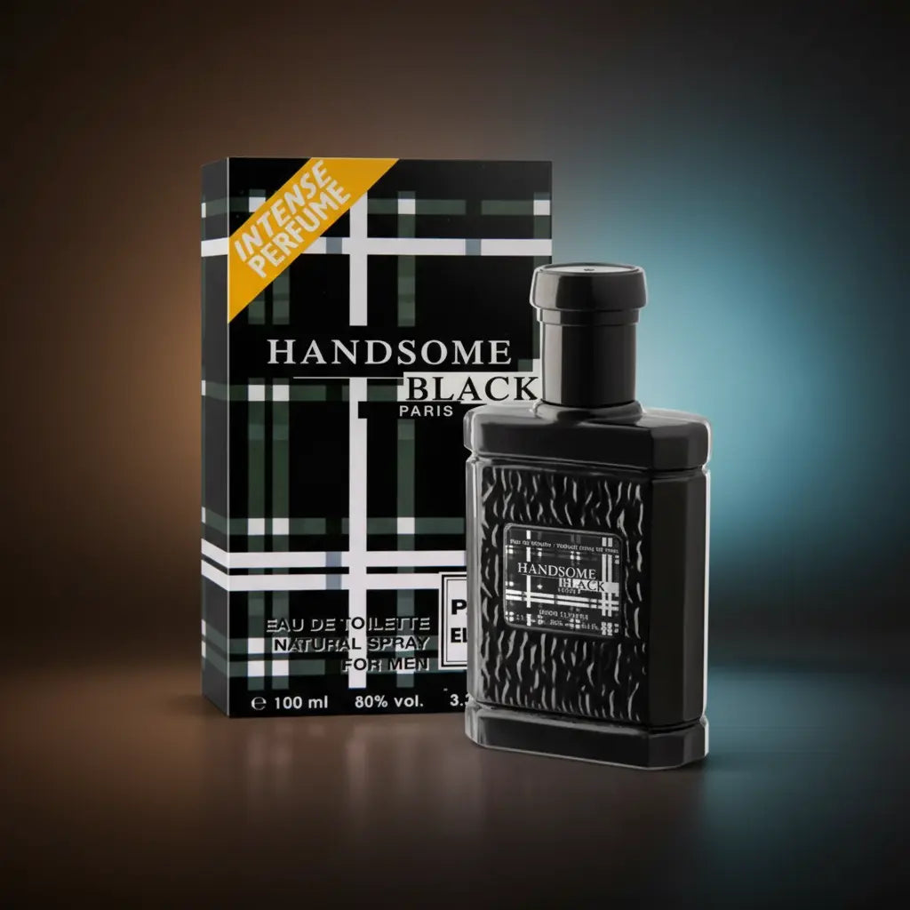 Handsome Black For Men Eau de Toilette Masculino - Paris Elysees - Universo do Perfume