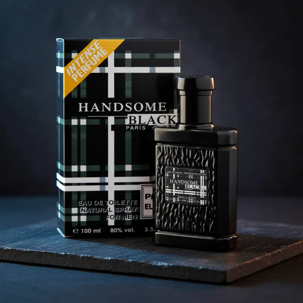 Handsome Black For Men Eau de Toilette Masculino - Paris Elysees - Universo do Perfume