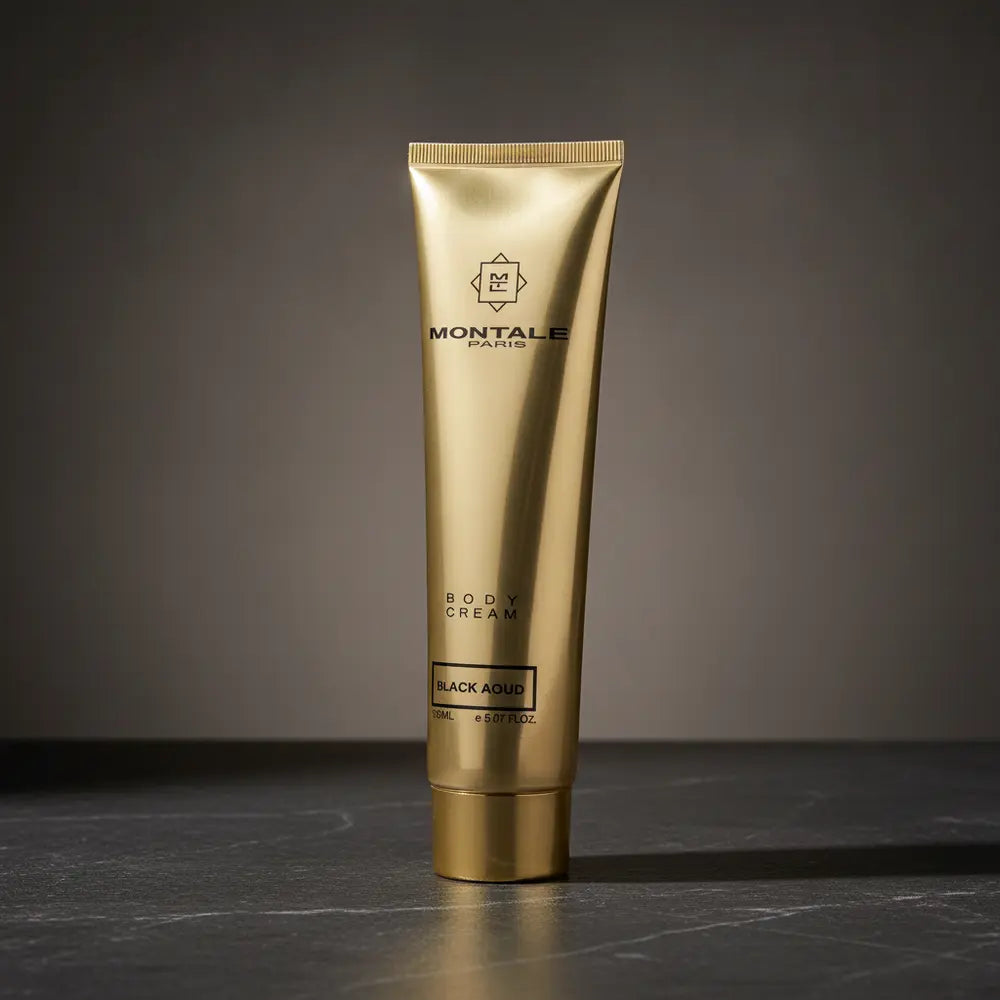 Perfume Hidratante Corporal Black Aoud Unissex - Montale em composição de luxo com iluminação sofisticada