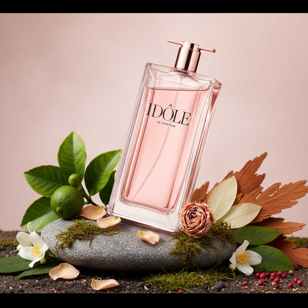 Perfume Idôle Le Parfum Eau de Parfum Feminino - Lancôme em composição olfativa inspirada na fragrância