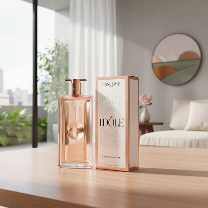 Perfume Idole L'Eau de Toilette Feminino - Lancôme em ambiente elegante de lifestyle