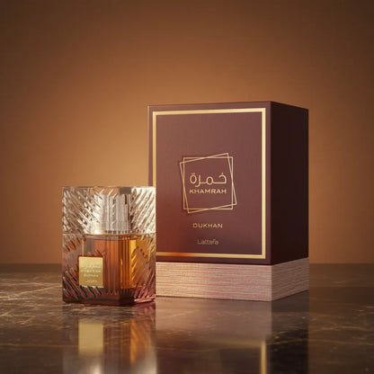 Khamrah Dukhan Eau de Parfum Unissex - Lattafa - Universo do Perfume