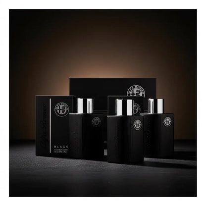 Kit Black Alfa Romeo Masculino Eau de Toilette + Loção Pós Barba - Alfa Romeo - Universo do Perfume