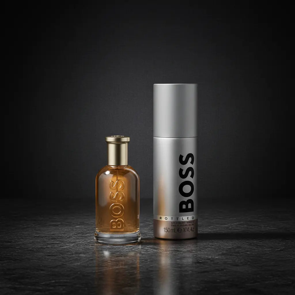 Kit Boss Bottled Eau de Parfum Masculino 50ml + Desodorante 150ml - Hugo Boss - Universo do Perfume