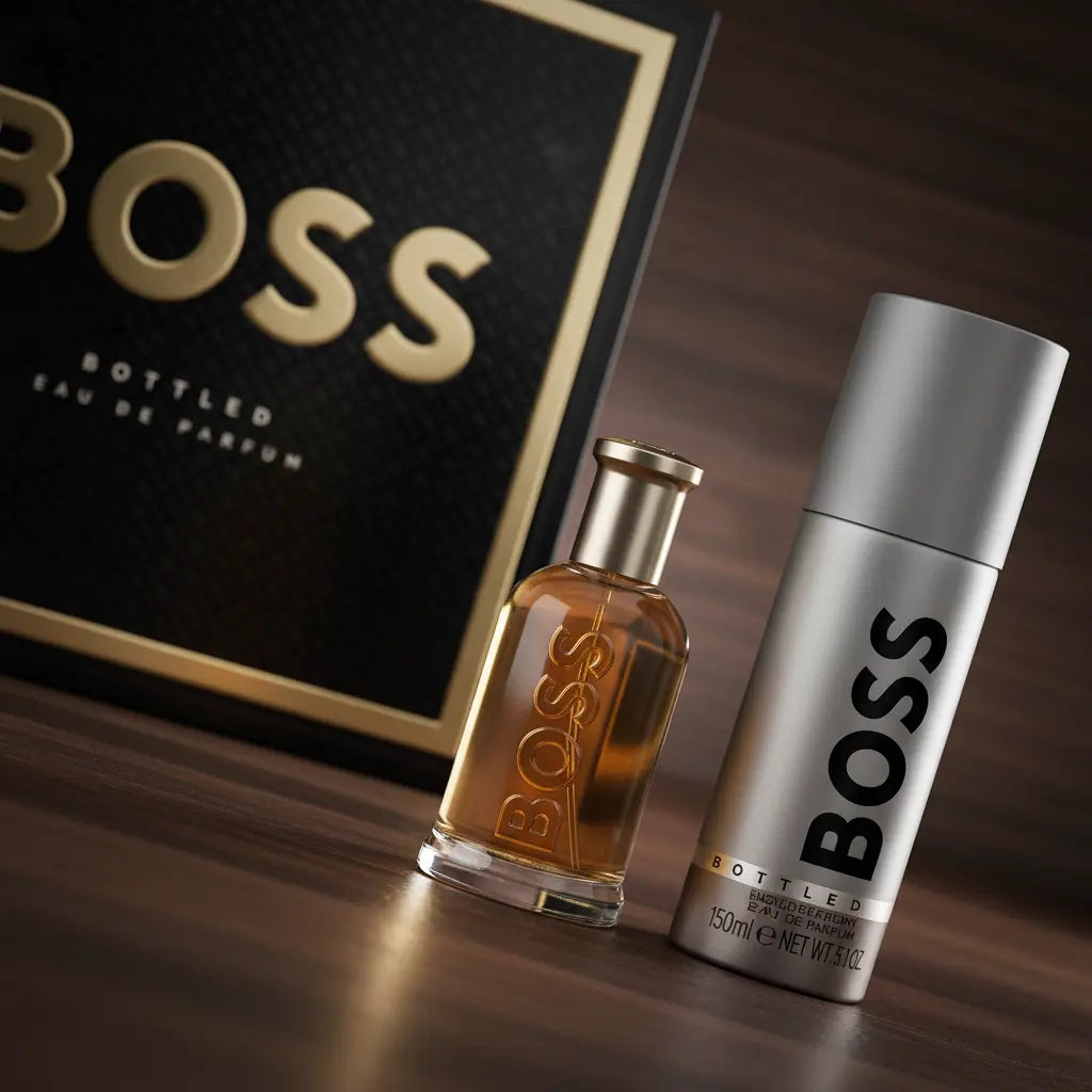 Kit Boss Bottled Eau de Parfum Masculino 50ml + Desodorante 150ml - Hugo Boss - Universo do Perfume
