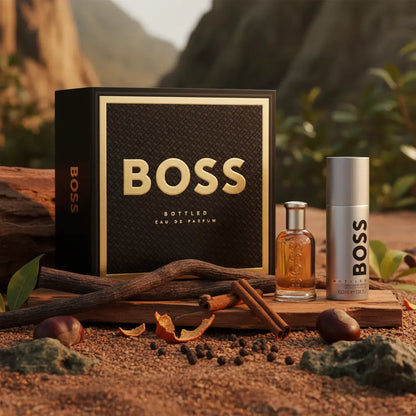 Kit Boss Bottled Eau de Parfum Masculino 50ml + Desodorante 150ml - Hugo Boss - Universo do Perfume