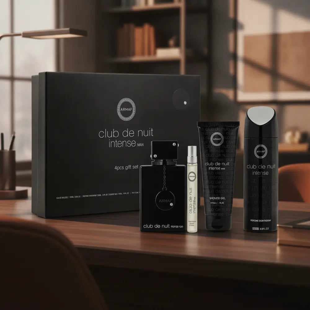 Perfume Kit Club de Nuit Intense Man Eau de Toilette Masculino - Armaf em ambiente elegante de lifestyle