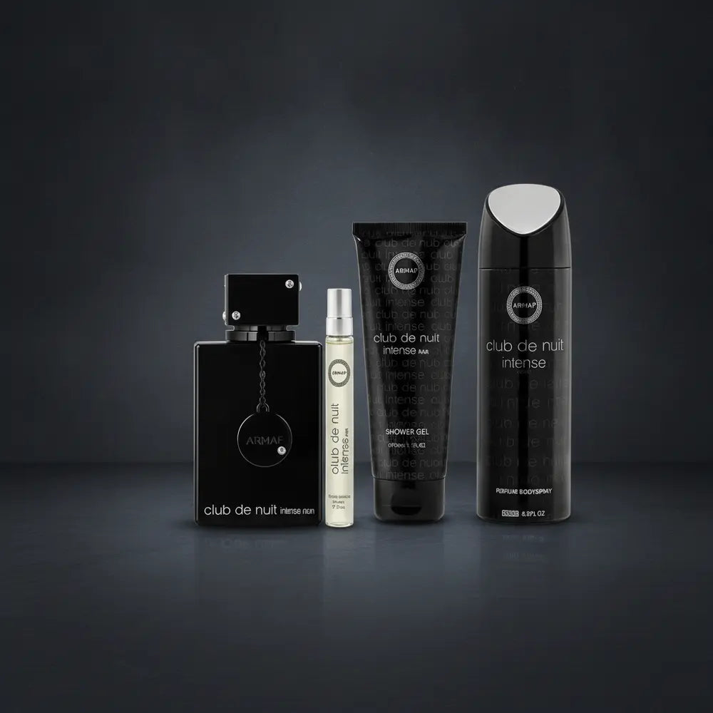 Perfume Kit Club de Nuit Intense Man Eau de Toilette Masculino - Armaf em composição de luxo com iluminação sofisticada
