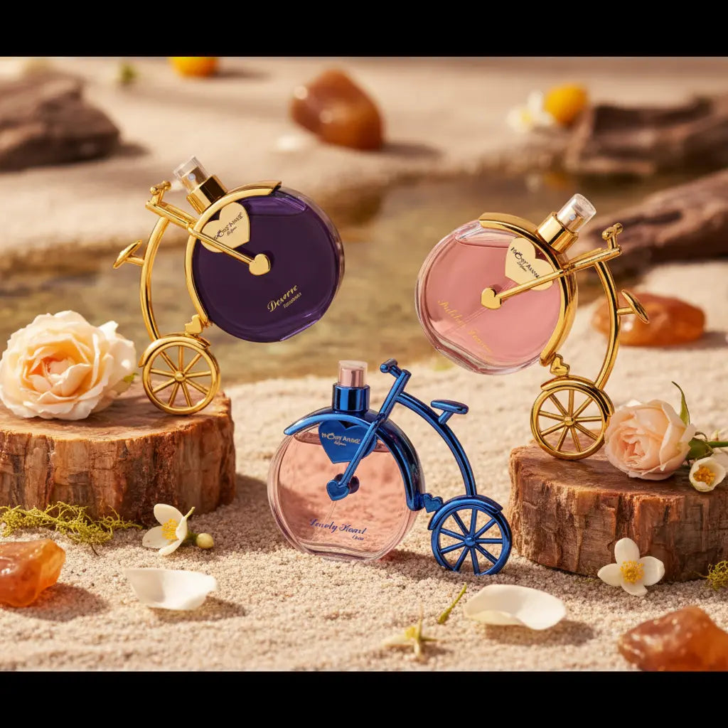 Kit Deserve Glamour + Pulcher Femme Luxe + Lovely Heart Luxe Eau de Parfum Feminino - Mont'Anne Parfums - Universo do Perfume