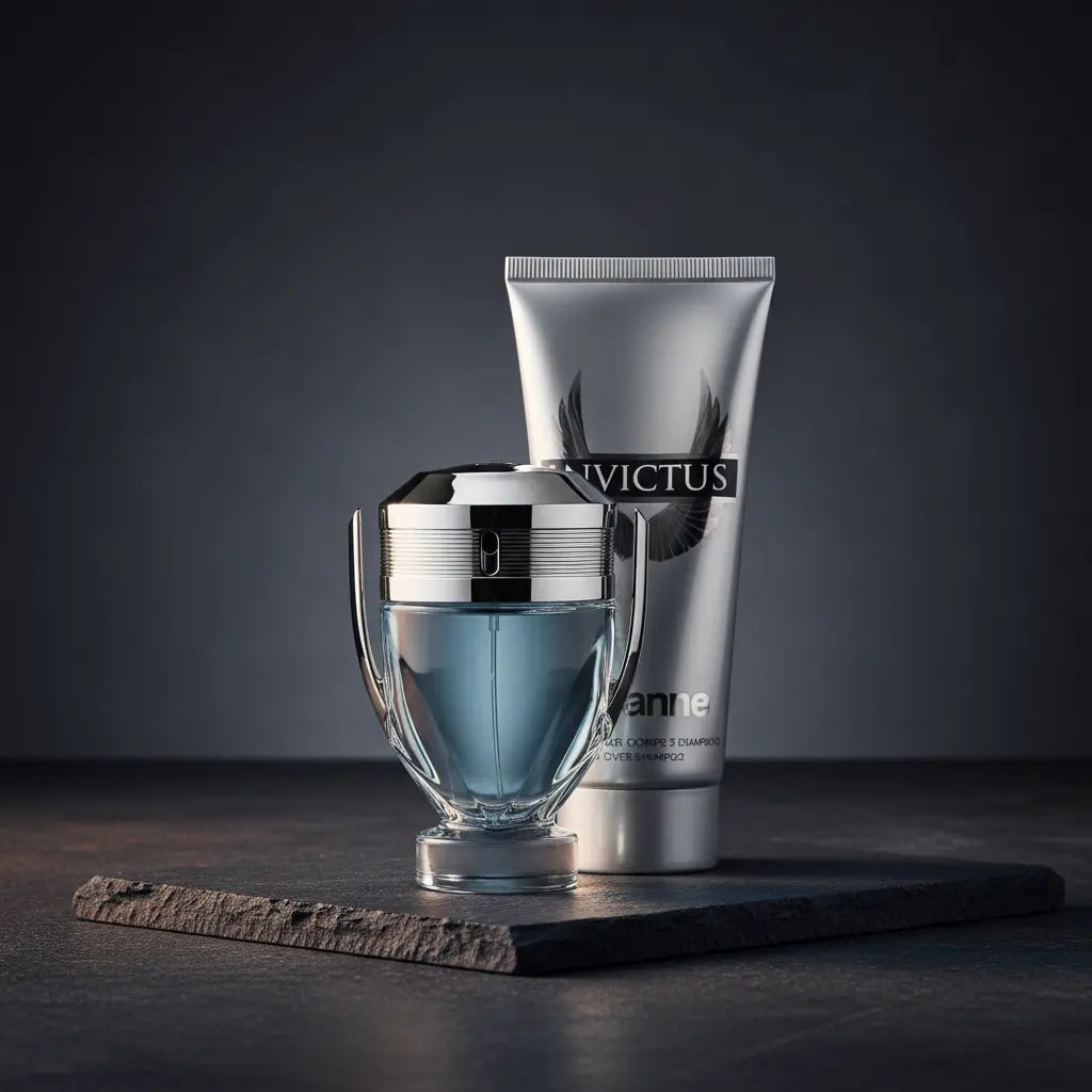 Kit Invictus Masculino Eau de Toilette + All Over Shampoo - Paco Rabanne - Universo do Perfume