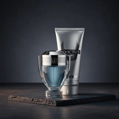 Kit Invictus Masculino Eau de Toilette + All Over Shampoo - Paco Rabanne - Universo do Perfume