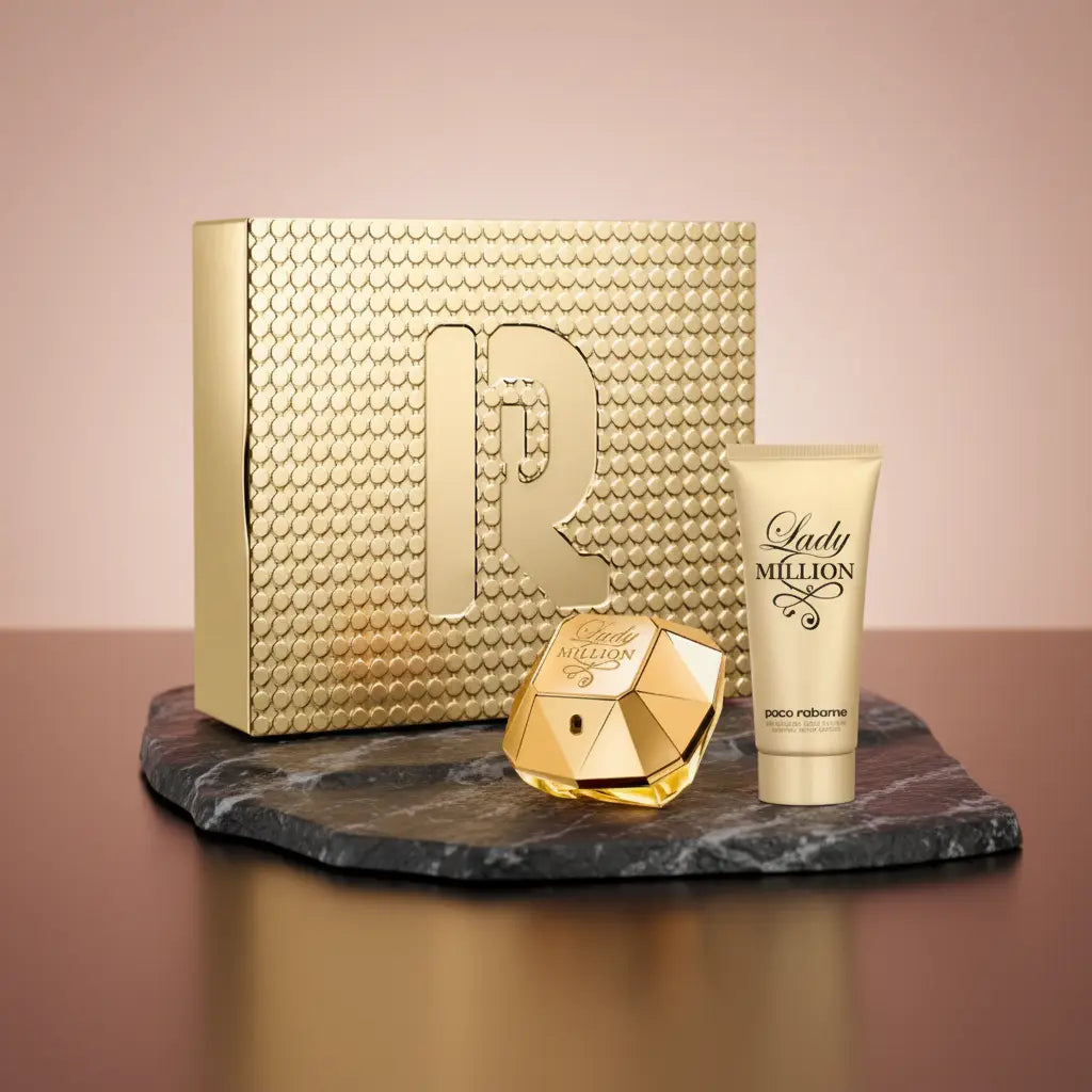 Kit Lady Million Eau de Parfum Feminino + Loção Hidratante Corporal - Paco Rabanne - Universo do Perfume