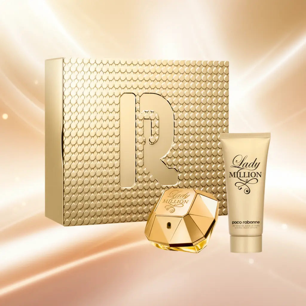 Kit Lady Million Eau de Parfum Feminino + Loção Hidratante Corporal - Paco Rabanne - Universo do Perfume