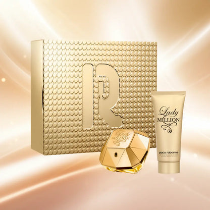 Kit Lady Million Eau de Parfum Feminino + Loção Hidratante Corporal - Paco Rabanne - Universo do Perfume