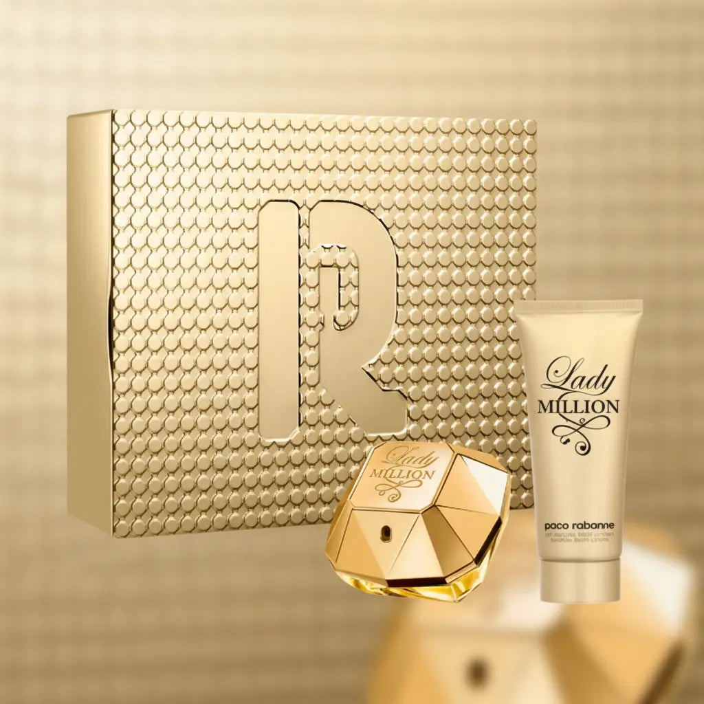 Kit Lady Million Eau de Parfum Feminino + Loção Hidratante Corporal - Paco Rabanne - Universo do Perfume