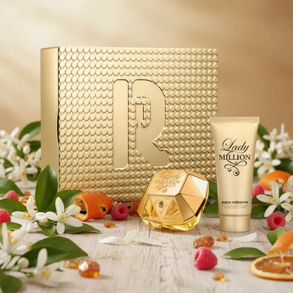 Kit Lady Million Eau de Parfum Feminino + Loção Hidratante Corporal - Paco Rabanne - Universo do Perfume
