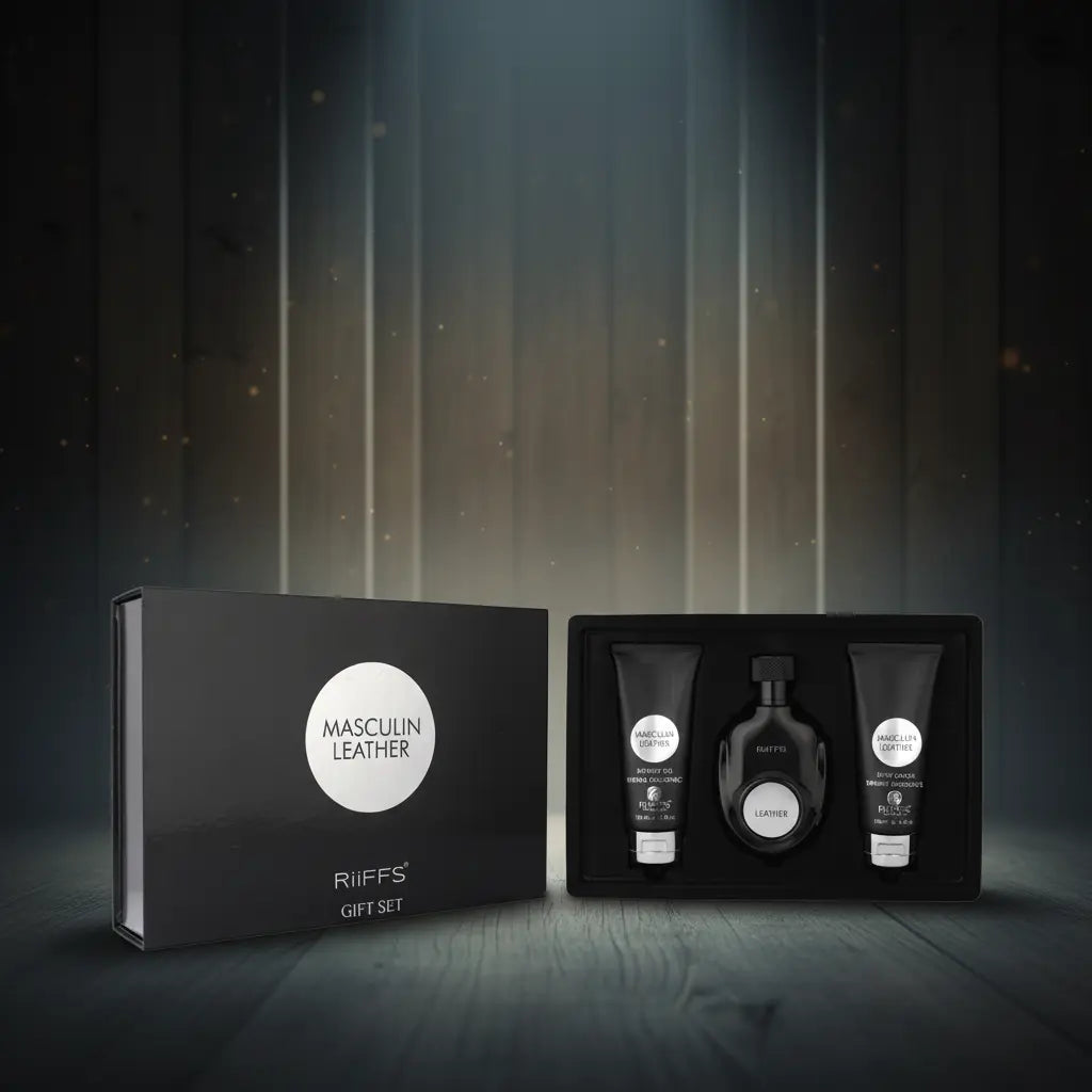 Kit Masculin Leather Eau de Parfum Masculino - Riiffs - Universo do Perfume