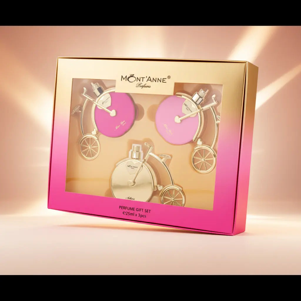 Kit Miss You Luxe + Miss You Glamour + Adieu Luxe Eau de Parfum Feminino - Mont'Anne Parfums - Universo do Perfume