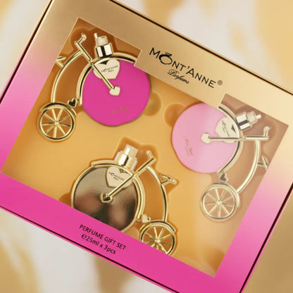 Kit Miss You Luxe + Miss You Glamour + Adieu Luxe Eau de Parfum Feminino - Mont'Anne Parfums - Universo do Perfume