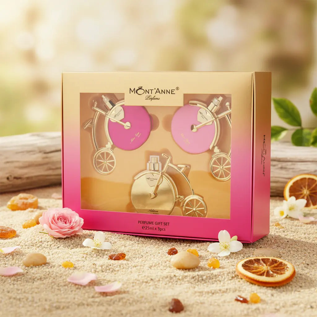 Kit Miss You Luxe + Miss You Glamour + Adieu Luxe Eau de Parfum Feminino - Mont'Anne Parfums - Universo do Perfume