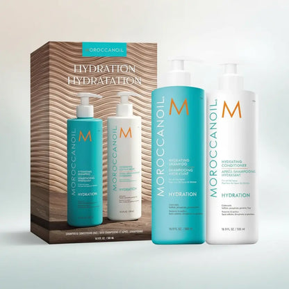 Kit Moroccanoil Duo Hydration Shampoo e Condicionador Todos os Cabelos - Moroccanoil - Universo do Perfume