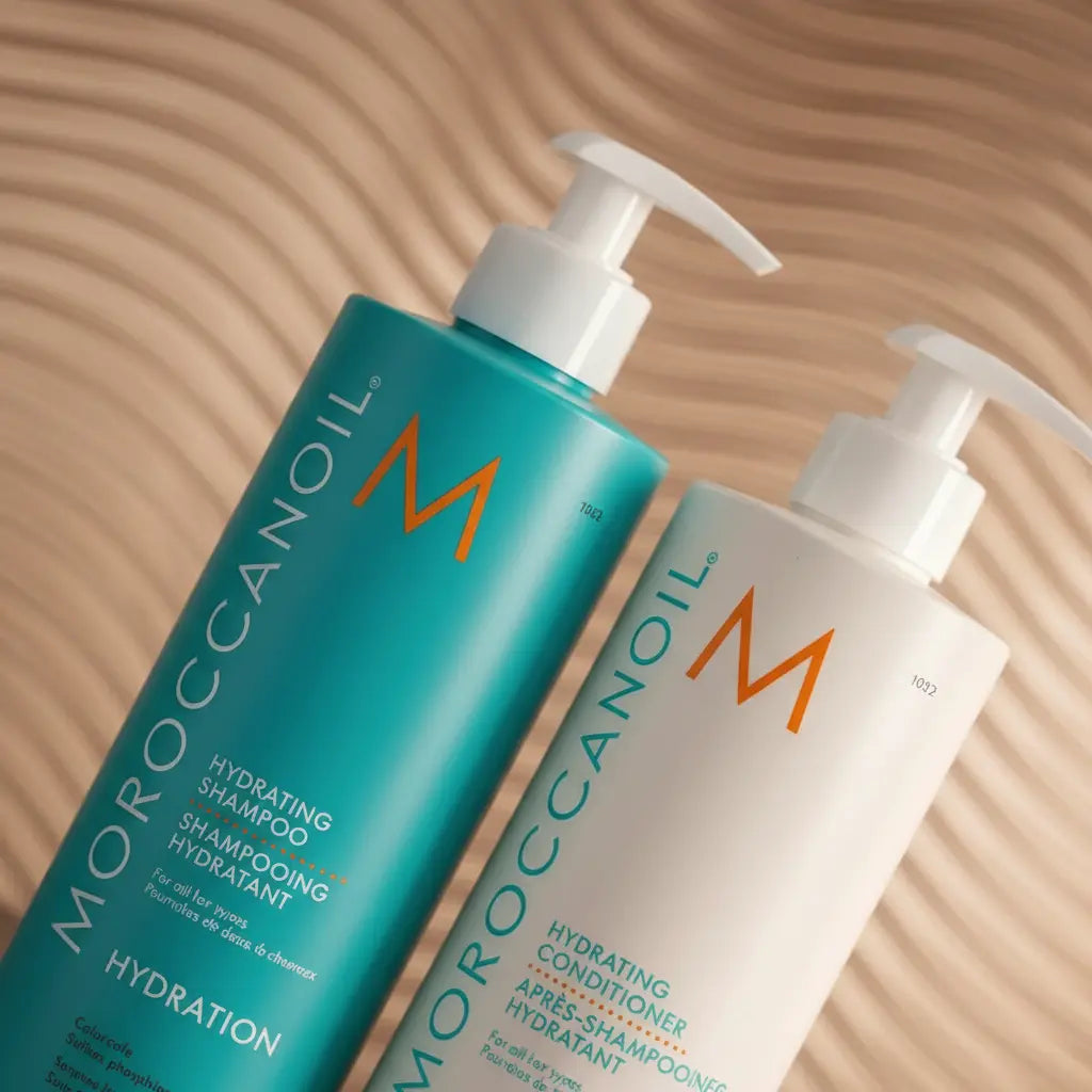Kit Moroccanoil Duo Hydration Shampoo e Condicionador Todos os Cabelos - Moroccanoil - Universo do Perfume