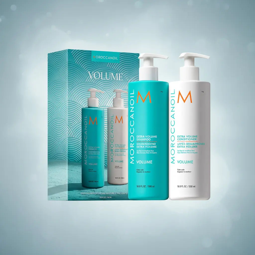 Kit Moroccanoil Volume Shampoo e Condicionador para Cabelos Finos - Moroccanoil - Universo do Perfume