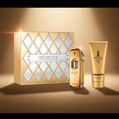 Kit One Million Gold Masculino Eau de Parfum Intense + Shower Gel Masculino - Paco Rabanne - Universo do Perfume