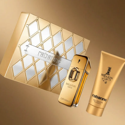 Kit One Million Gold Masculino Eau de Parfum Intense + Shower Gel Masculino - Paco Rabanne - Universo do Perfume