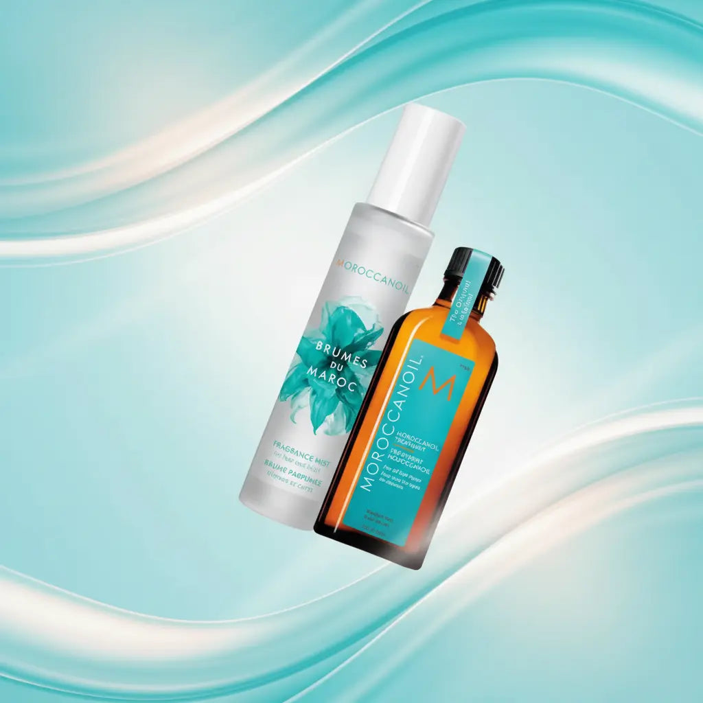 Kit Signature Scent Duo Bruma Perfumada e Óleo Capilar Unissex - Moroccanoil - Universo do Perfume
